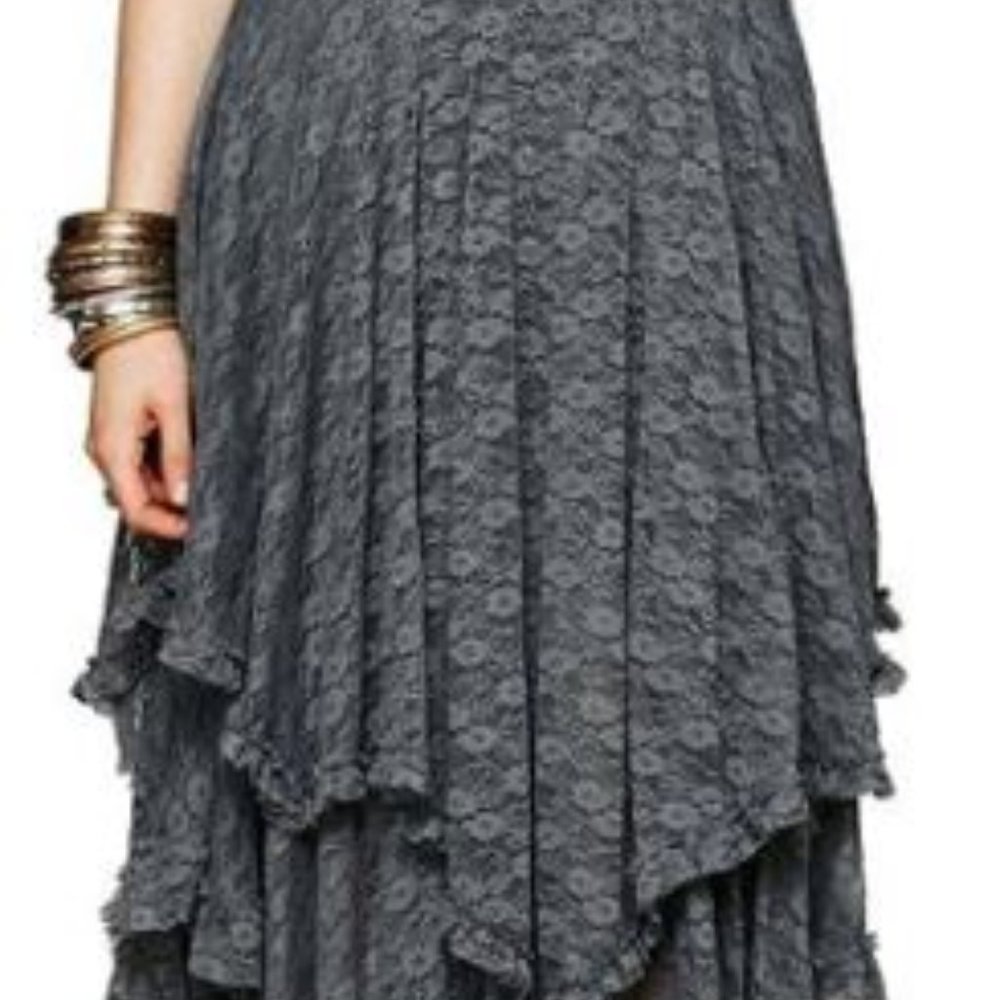 Romantic, Multi-layered, Lace Maxi Dress + Slip